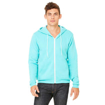 Bella + Canvas Unisex Teal Sponge Fleece Full-Zip Hoodie