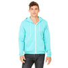 Bella + Canvas Unisex Teal Full-Zip Hoodie