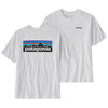 Patagonia Men's White P-6 Logo Responsibili-Tee