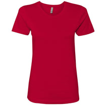 Next Level Women's Red Boyfriend Tee