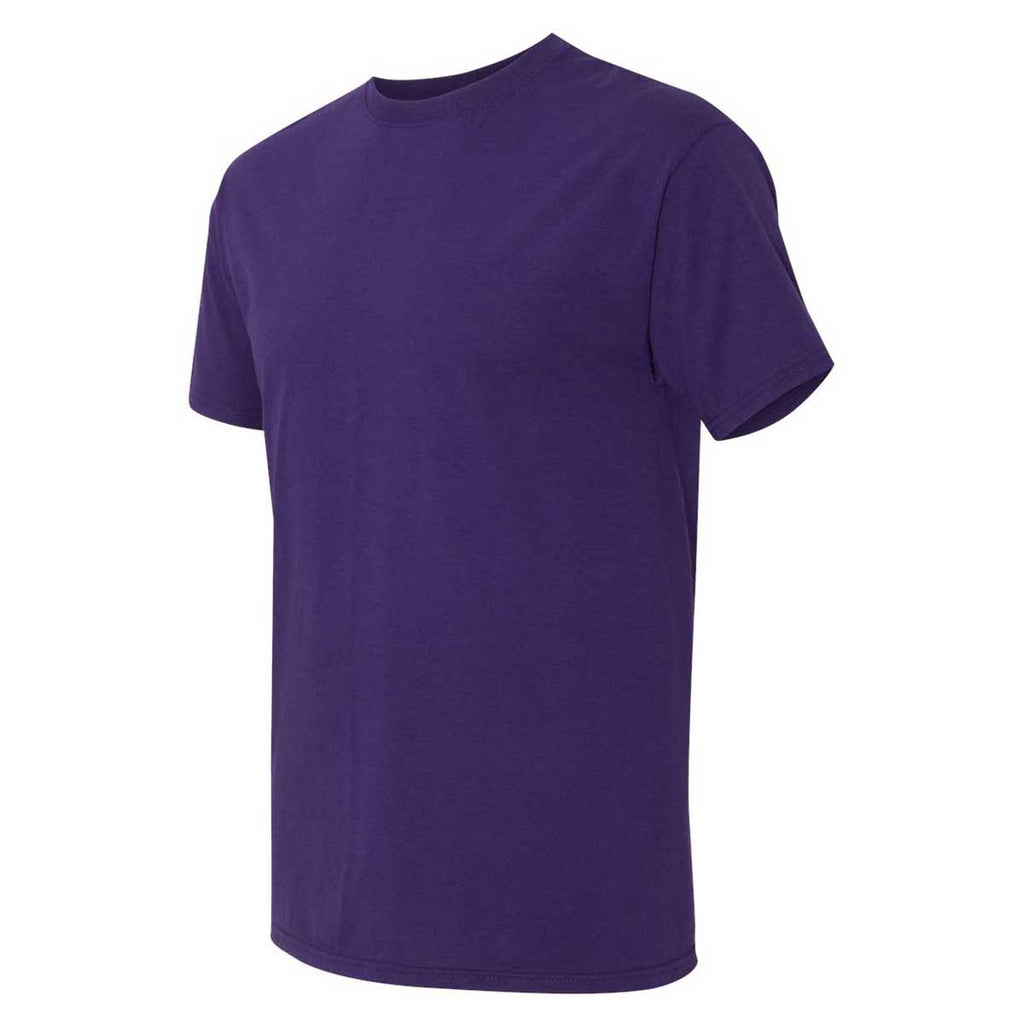 Fruit of the Loom Men's Deep Purple HD Cotton Short Sleeve T-Shirt