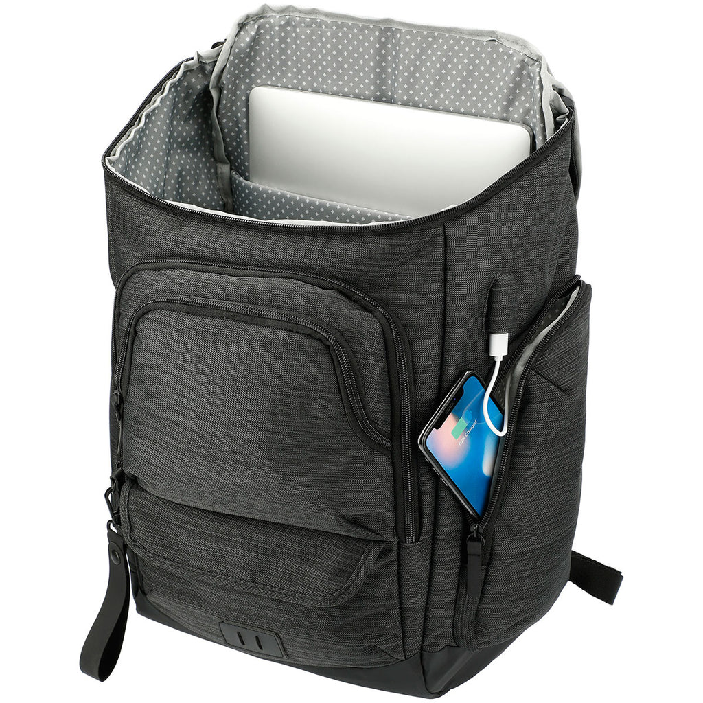 Leed's Charcoal NBN Whitby 15" Computer Backpack w/ USB Port