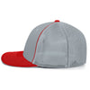 Pacific Headwear Silver/Red Universal Fitted Trucker Mesh Cap