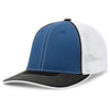 Pacific Headwear Royal/White/Black Universal Fitted Trucker Mesh Cap