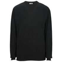 Edwards Men's Black V-Neck Cotton Blend Sweater