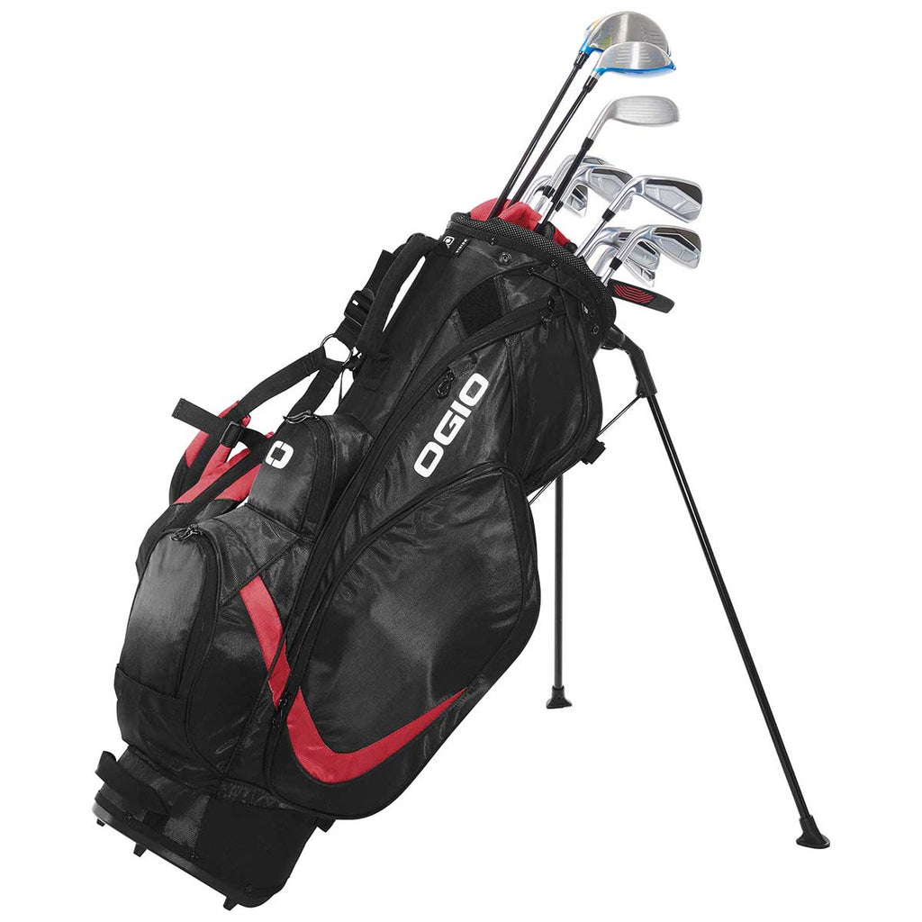 OGIO Black/Red Vision 2.0 Golf Bag