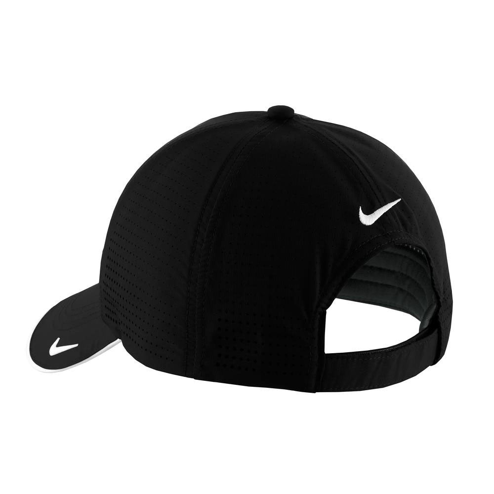 Nike Dri-FIT Black Swoosh Perforated Cap