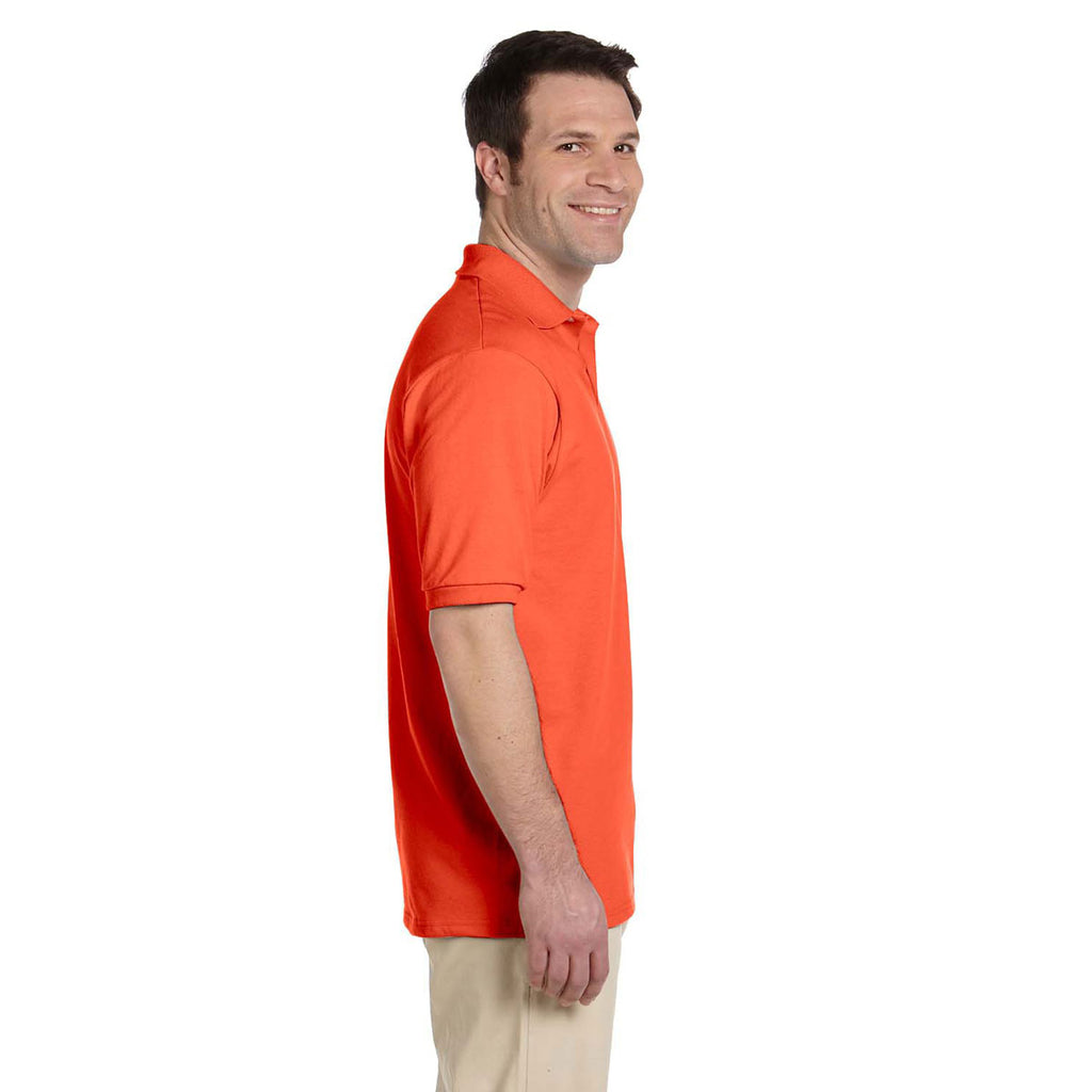 Jerzees Men's Burnt Orange 5.6 Oz. Spotshield Jersey Polo