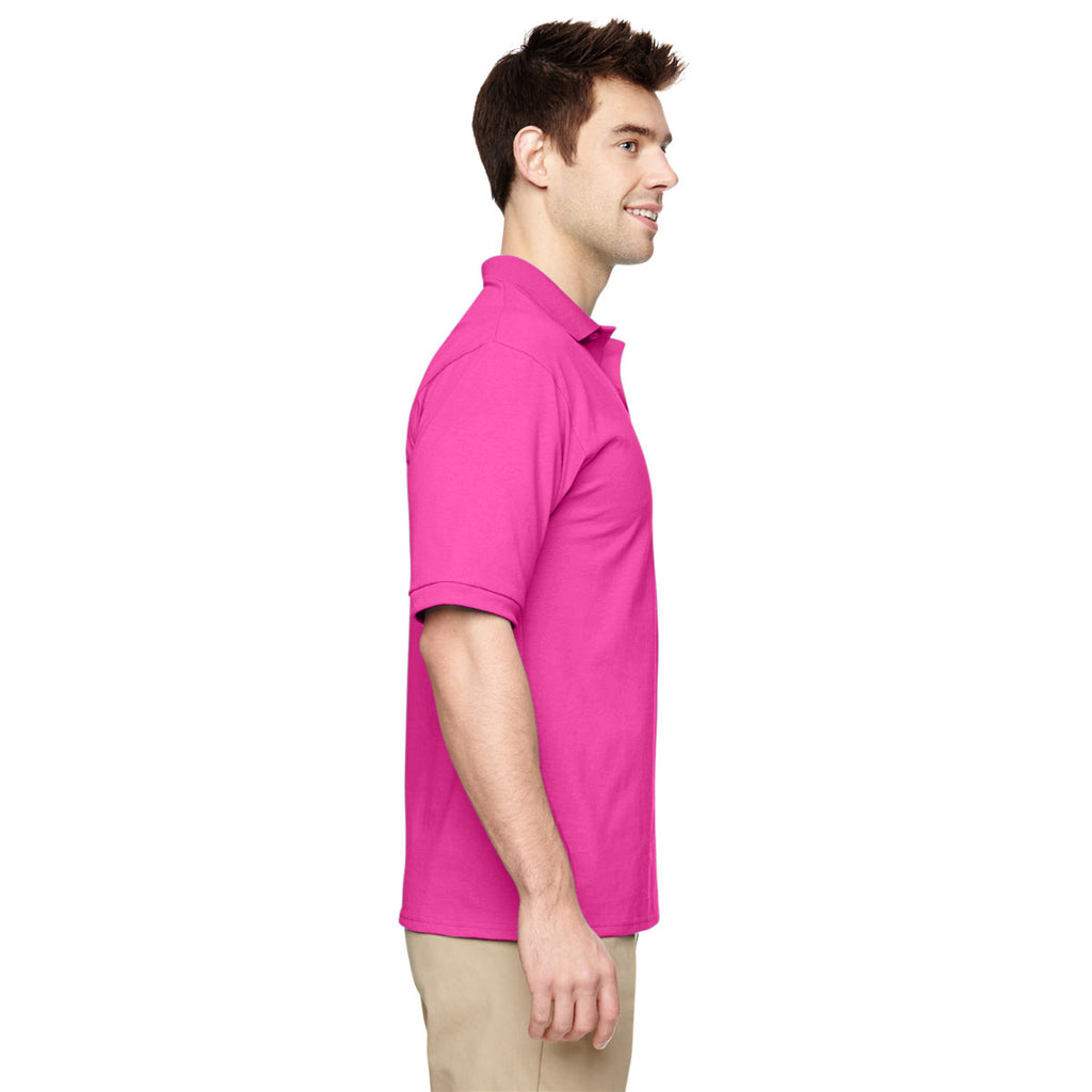 Jerzees Men's Cyber Pink 5.6 Oz. Spotshield Jersey Polo