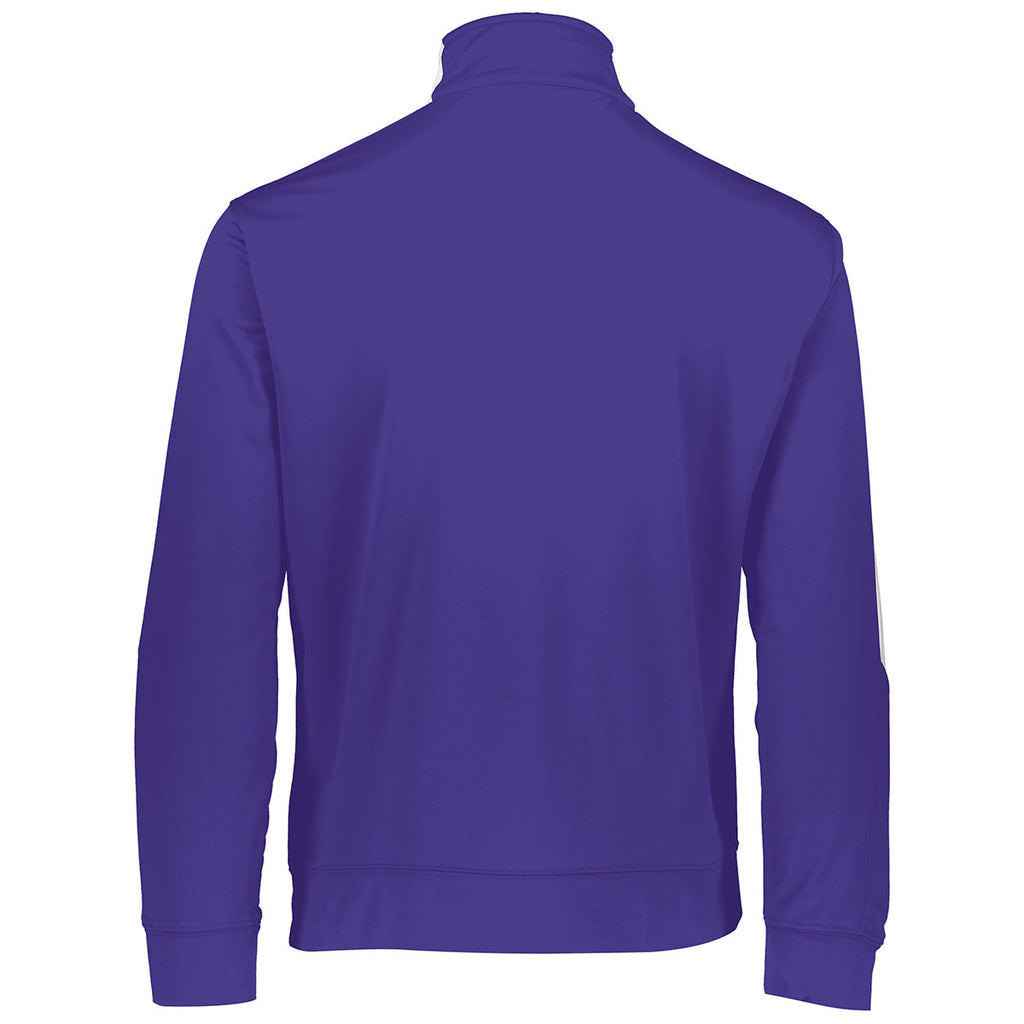 Augusta Sportswear Men's Purple/White Medalist Jacket 2.0