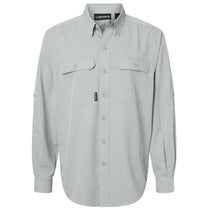 Dri Duck Men's Grey Crossroads Woven Shirt