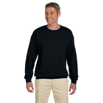 Jerzees Men's Black 9.5 Oz. Super Sweats Nublend Fleece Crew