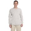 Fruit of the Loom Men's Ash 5 oz. HD Cotton Long-Sleeve T-Shirt