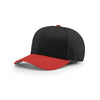 Richardson Black/Red On-Field Combination Pro Mesh R-Flex Cap