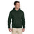 Jerzees Men's Forest Green 9.5 Oz. Super Sweats Nu-Blend Fleece Pullover Hood