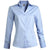 Edwards Women's Blue Tailored V-Neck Stretch Long Sleeve Shirt