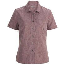 Edwards Women's Burgundy Heather Melange Ultra-Light Chambray Shirt