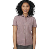 Edwards Women's Burgundy Heather Melange Ultra-Light Chambray Shirt