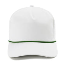 Imperial White Dark Green Wrightson Rope Cap
