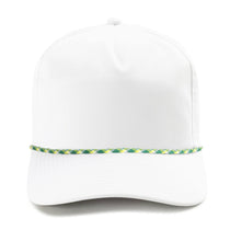 Imperial White Green and Yellow Wrightson Rope Cap