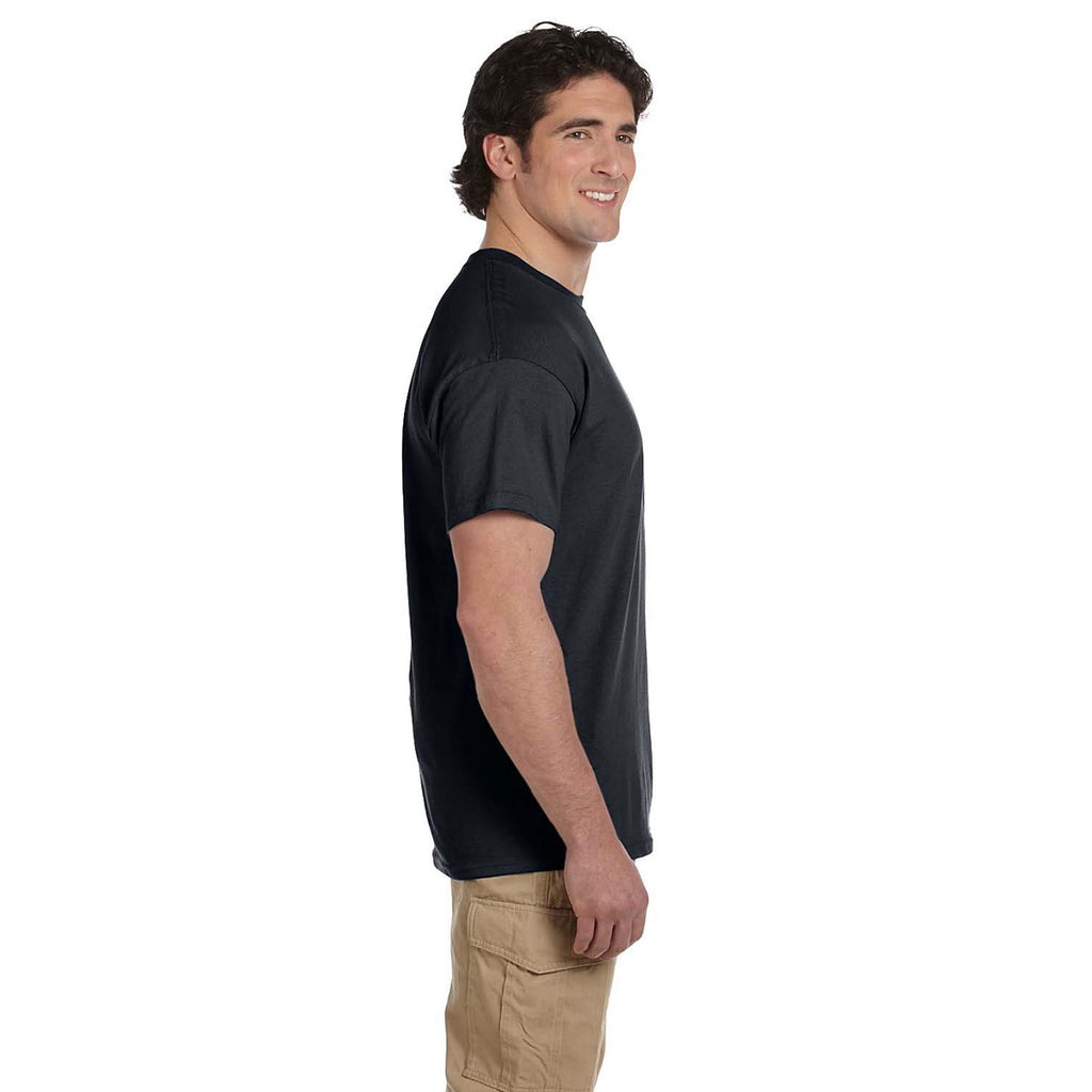 Hanes Men's Black 5.2 oz. 50/50 EcoSmart T-Shirt