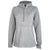 Charles River Women's Light Grey Heathered Fleece Quarter Zip Hoodie