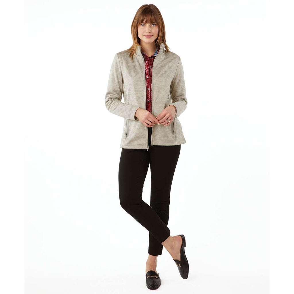 Charles River Women's Oatmeal Brigham Knit Jacket