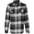 Burnside Women's Black/Grey Yarn-Dyed Long Sleeve Flannel Shirt