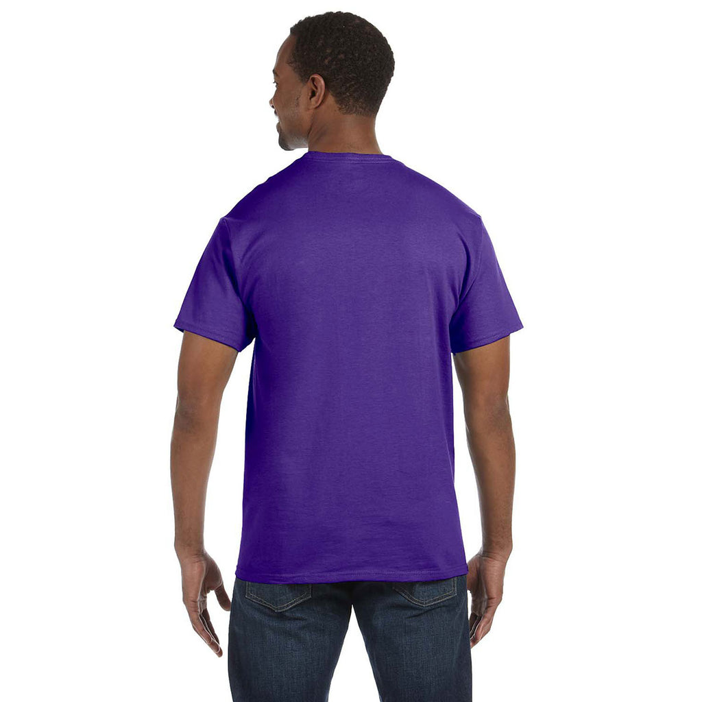 Hanes Unisex Purple Authentic T-Shirt