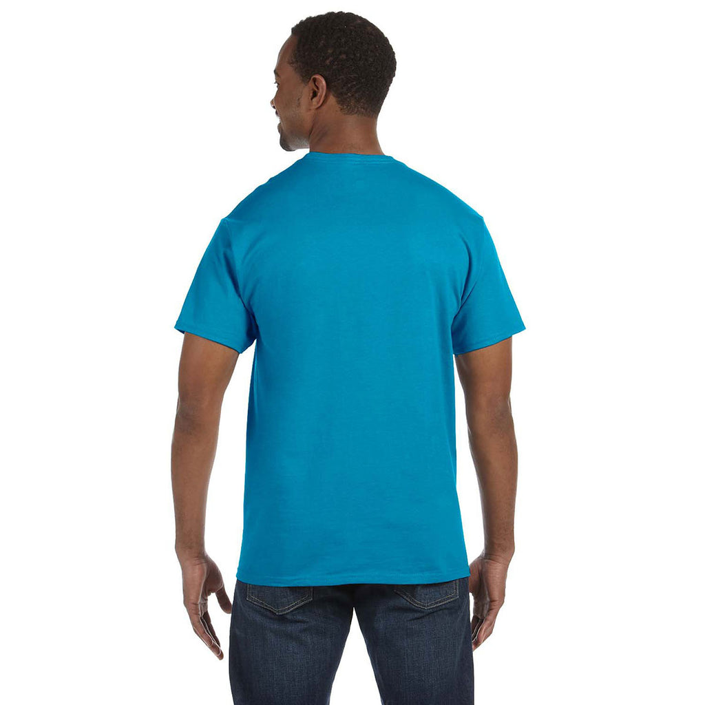 Hanes Unisex Teal Authentic T-Shirt