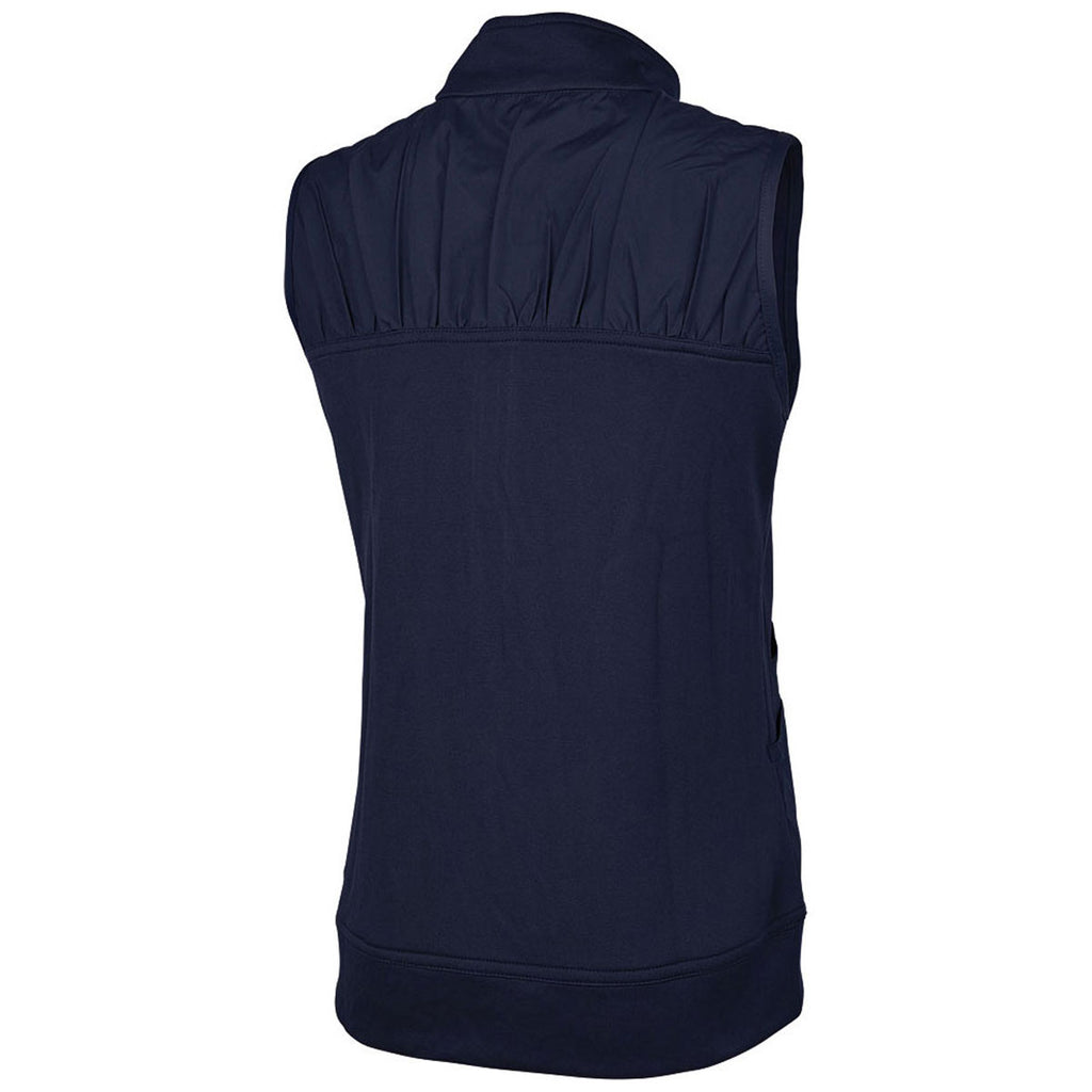 Charles River Women's Navy Ashby Mixed Media Vest