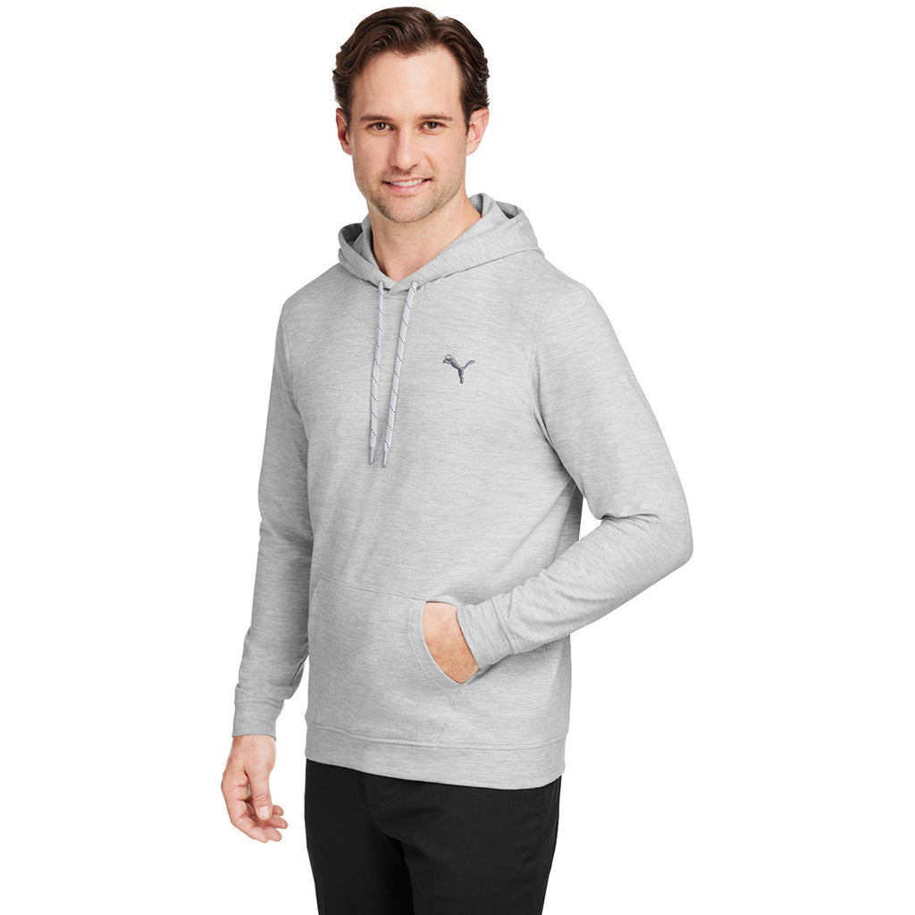 Puma Golf Men's High Rise Heather Cloudspun Progress Hooded Sweatshirt