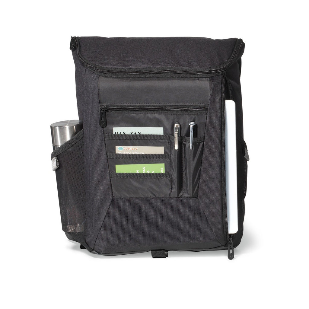 Vertex Black Vertical Computer Messenger Bag