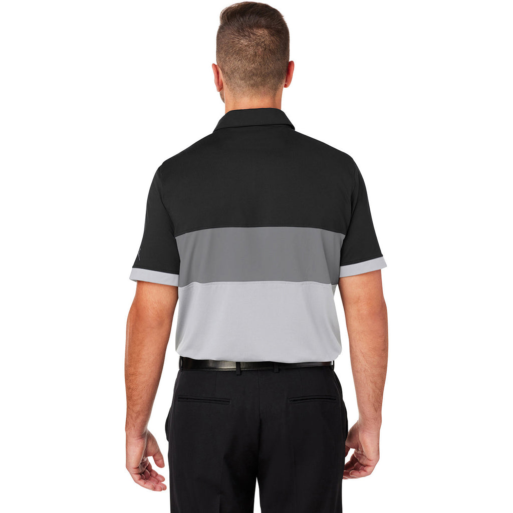 Puma Golf Men's Puma Black/High Rise Cloudspun Highway Polo