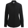 Edwards Women's Black Stand-Up Collar Shirt