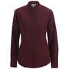 Edwards Women's Burgundy Stand-Up Collar Shirt