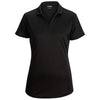 Edwards Women's Black Mini-Pique Snag Proof Polo