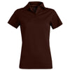 Edwards Women's Espresso Hi-Performance Mesh Short Sleeve Polo