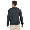 Jerzees Men's Black Heather 8 Oz. Nublend Fleece Crew