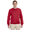 Jerzees Men's True Red 8 Oz. Nublend Fleece Crew