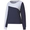 Puma Golf Women's Peacoat Cloudspun Colorblock Golf Crew