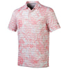Puma Golf Men's Georgia Peach/High Rise Cloudspun Aerate Golf Polo