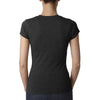 Next Level Women's Black Poly/Cotton Short-Sleeve Tee