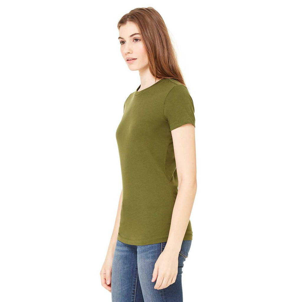 Bella + Canvas Women's Olive Jersey Short-Sleeve T-Shirt