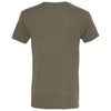 Next Level Men's Military Green Triblend Crew Tee