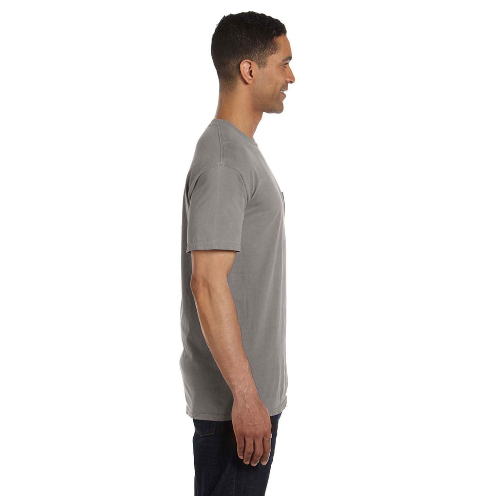 Comfort Colors Men's Grey 6.1 oz. Pocket T-Shirt