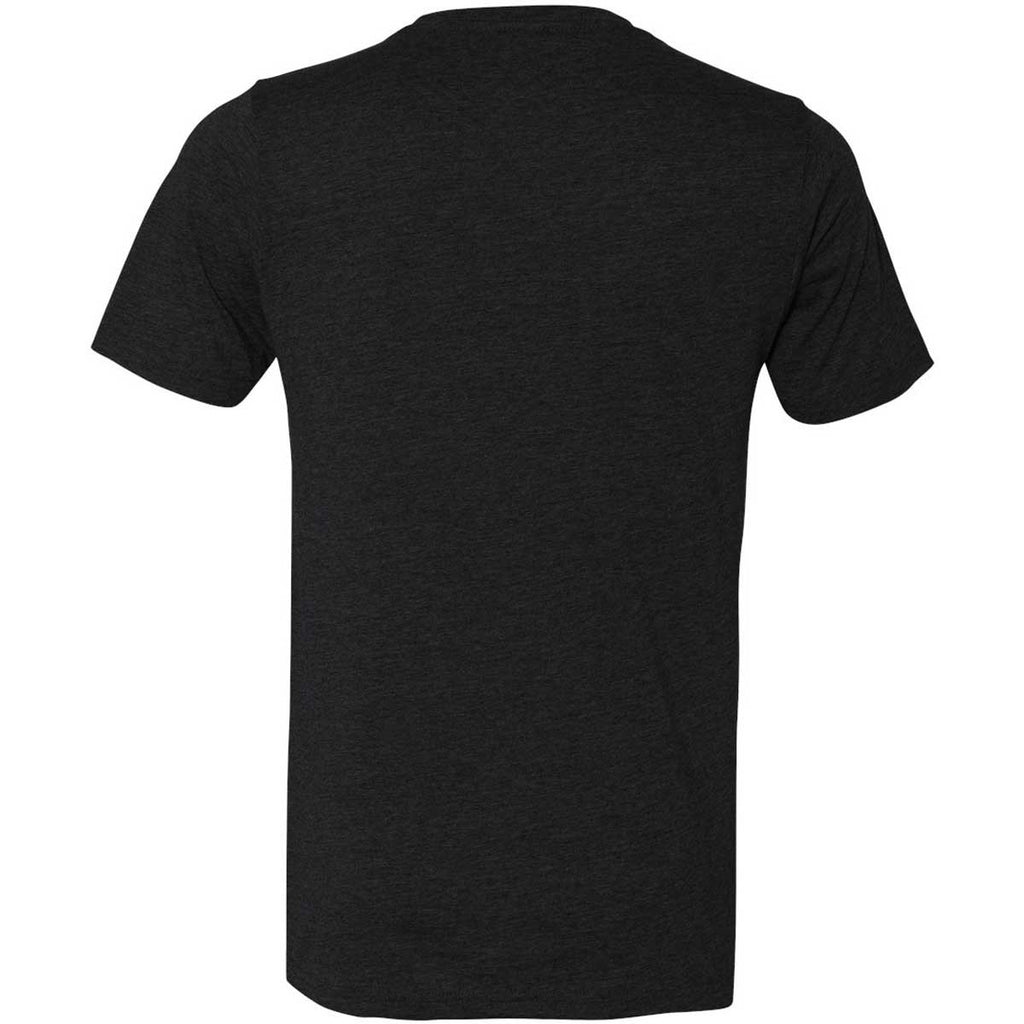 Next Level Men's Black Poly/Cotton Short-Sleeve Crew Tee