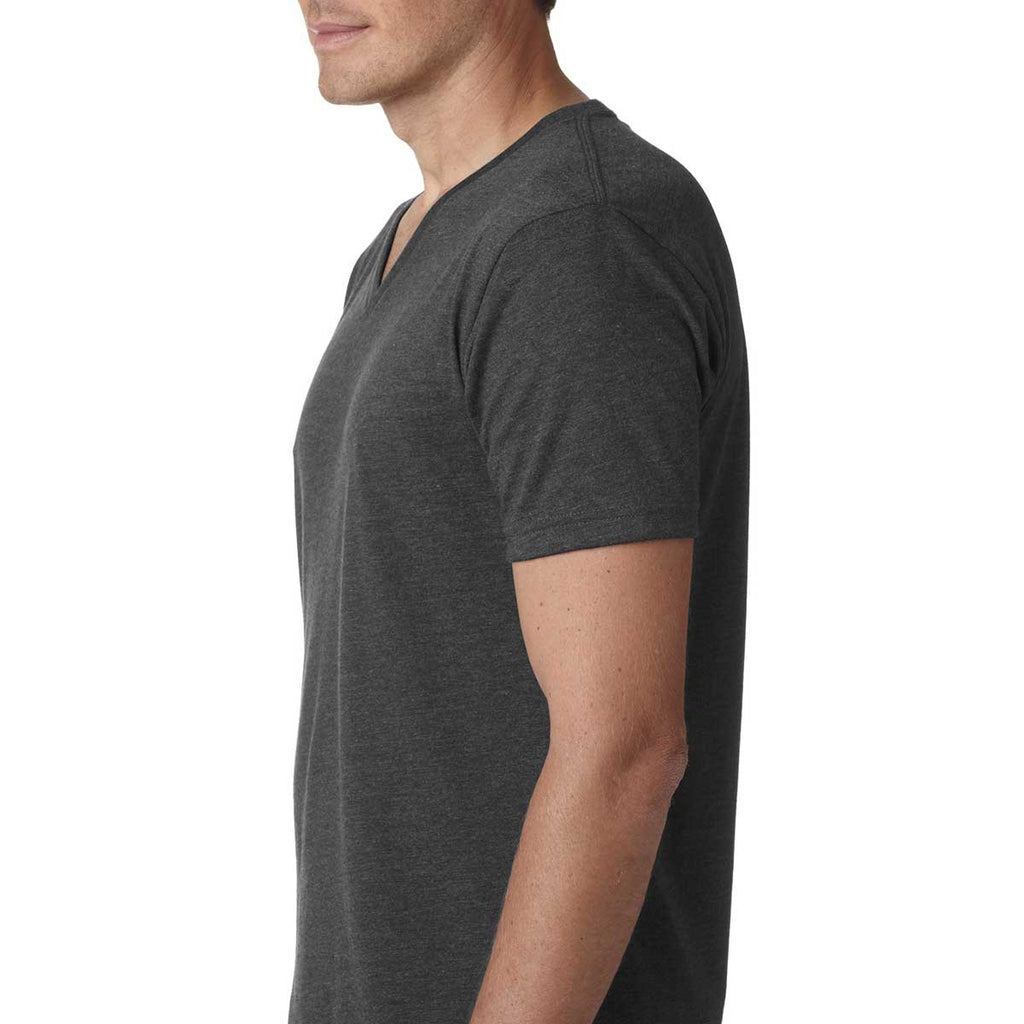 Next Level Men's Charcoal Premium CVC V-Neck Tee