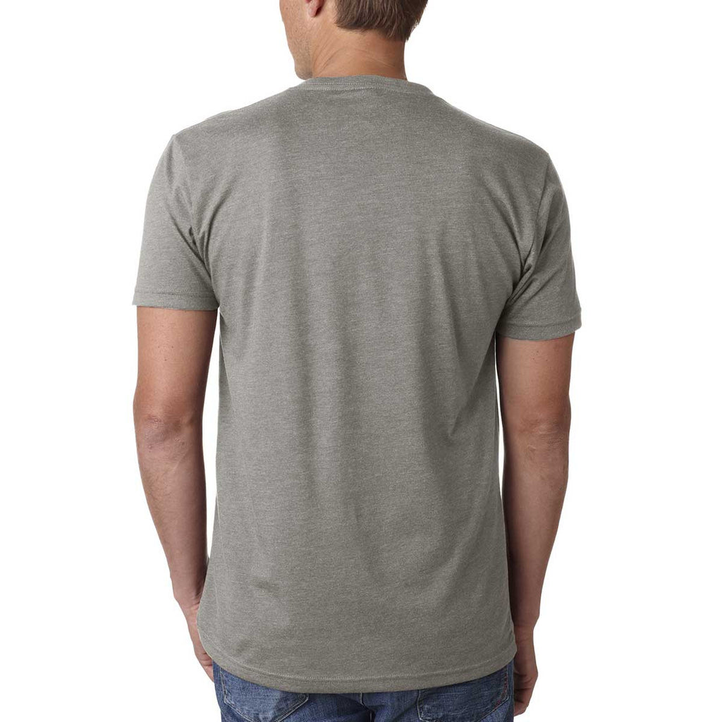 Next Level Men's Stone Grey Premium CVC V-Neck Tee