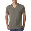 Next Level Men's Warm Grey Premium CVC V-Neck Tee